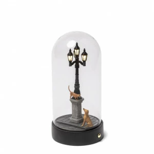 Настольная лампа 22,8х11,2 грецкий орех My Little Evening 10464 SELETTI ФОНАРЬ 00-3882473 Коричневый;черный