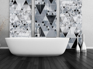 Декоративная стеклянная панель