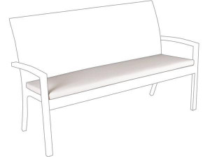 10.00.1458 Подушки для скамейки Bellini для 3-х Outdoor Classic Ecru Mbm