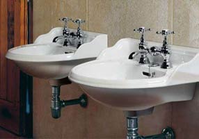 Gentry Home Таз большой белый Victorian Incalux GH102213 - Вид №1