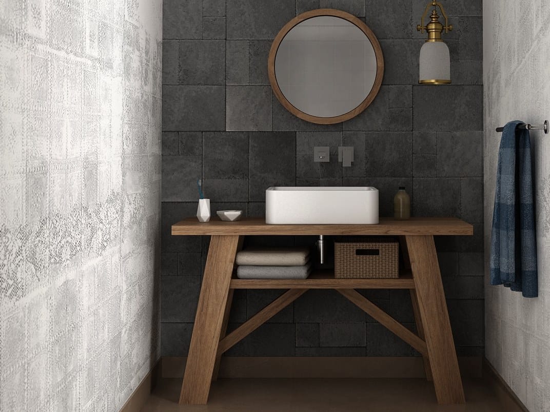 Настенное круглое зеркало из тикового дерева для ванной комнаты KARPENTER Carpenter ARCH-00020068 - Вид №4