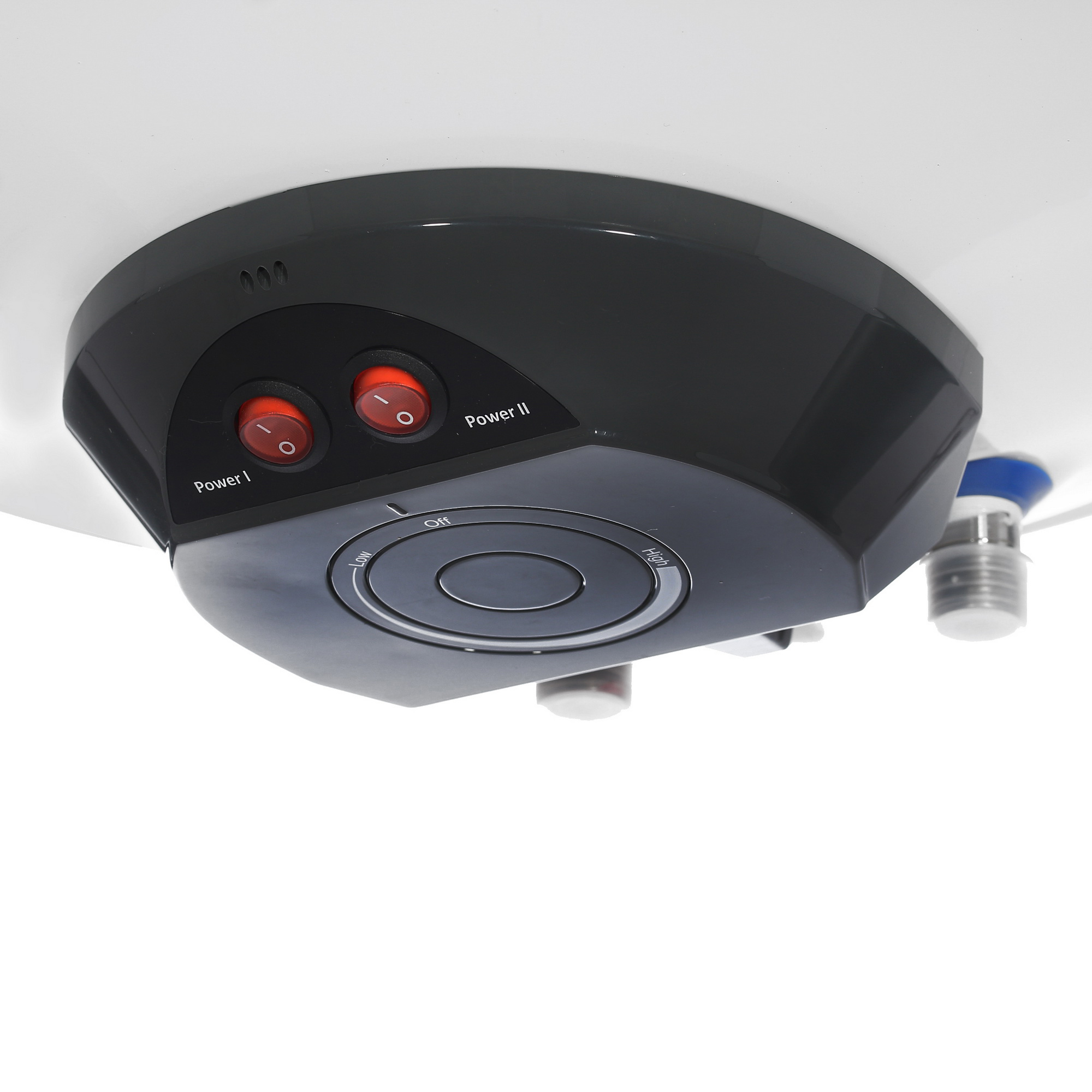 1134746 Водонагреватель Thermex PRAKTIK 80 V [накопительный, 80 л, нержавеющая сталь, нижняя, круглая, уст-ка: вертикальная, белый] STDN-0150826 - Вид №4
