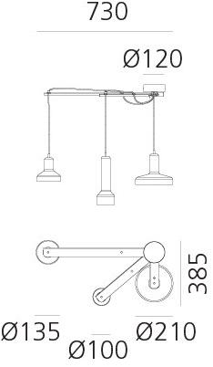 Artemide Подвесной светильник из стекла sun-id-1389794 - Вид №3