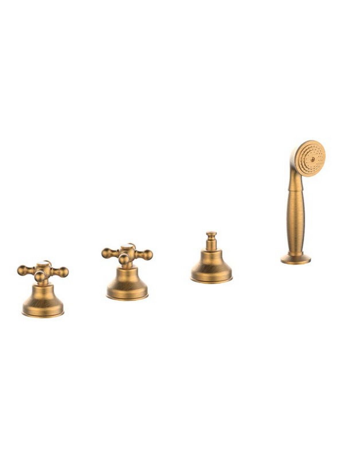 Встраиваемый смеситель для ванны с 4 отверстиями и ручным душем Rubinetterie Frattini Dedra ARCH-00129557 - Вид №6