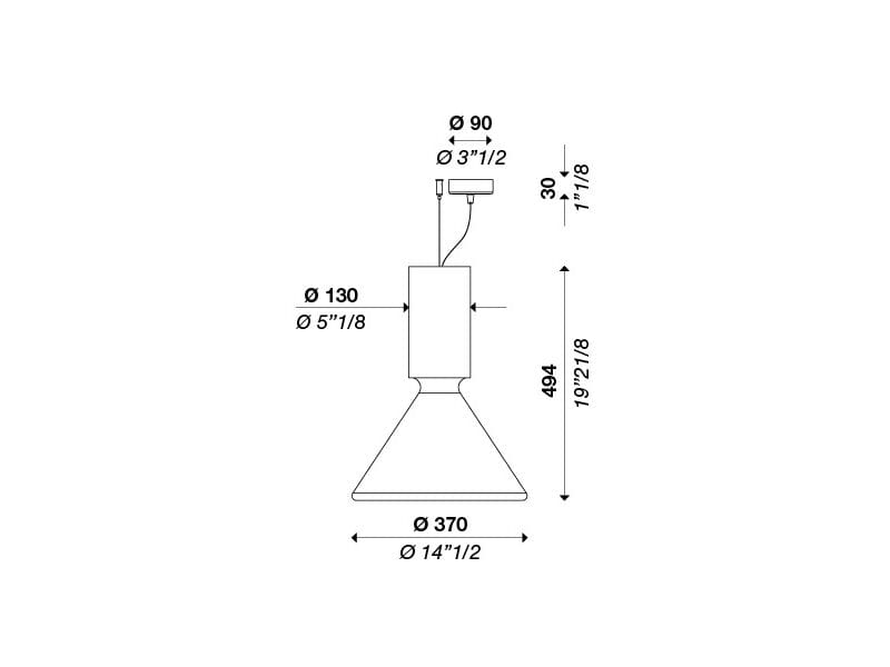 Выдувное стекло светодиодный подвесной светильник Andcosta Pin ARCH-00029077 - Вид №2