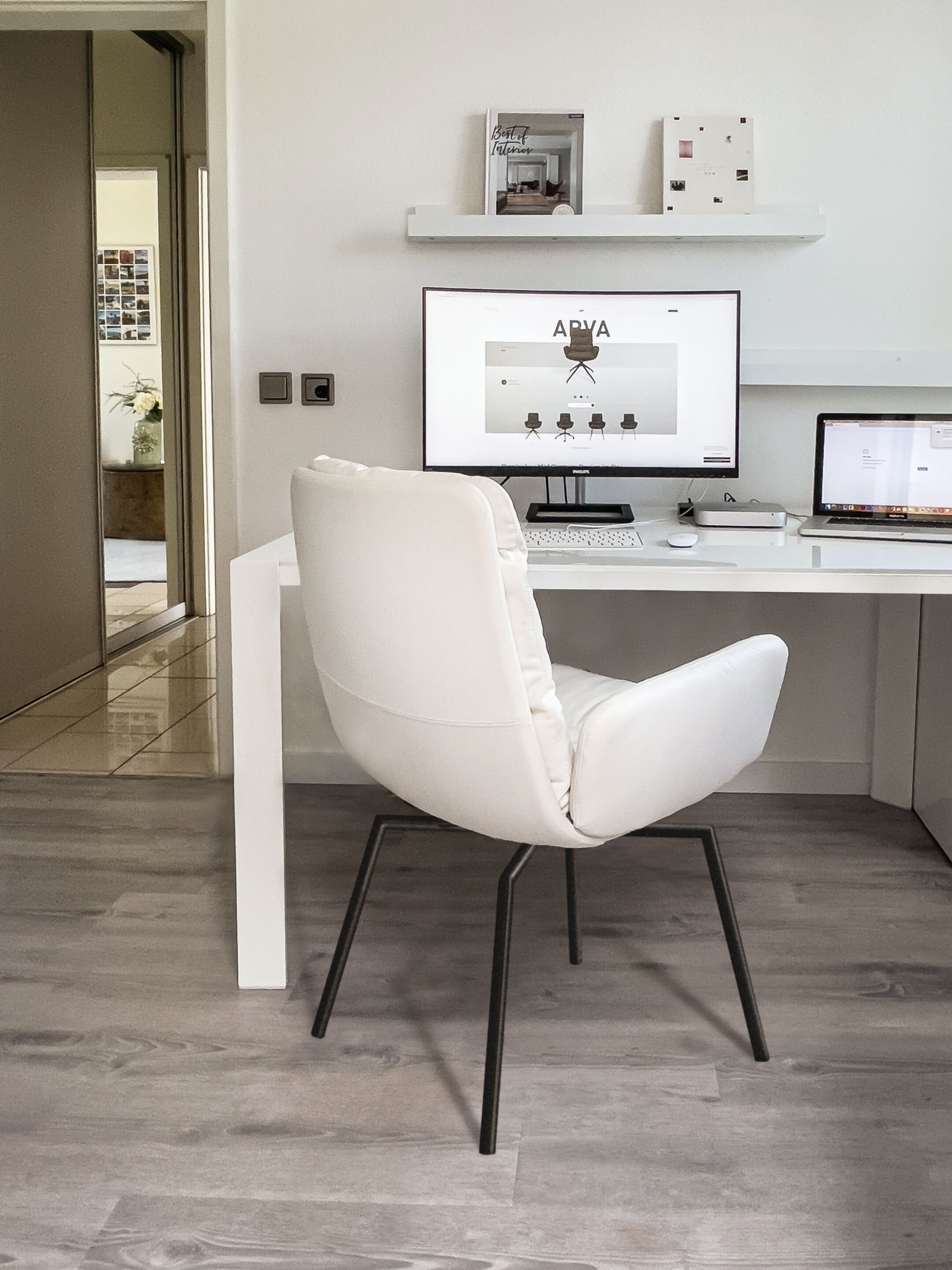 Поворотный стул с крестообразной рамой и подлокотниками KFF Arva ARCH-00050334 - Вид №2