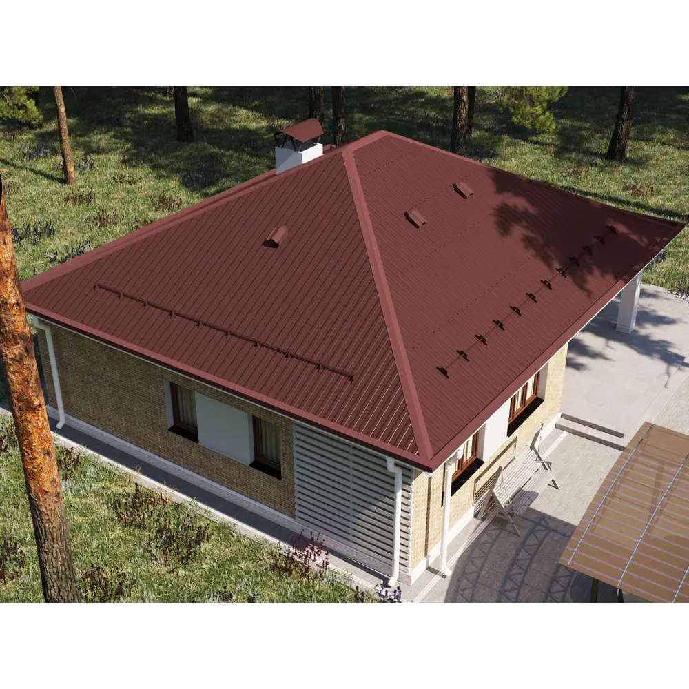 Santreyd Конёк кровельный плоский 2 м с полиэстеровым покрытием 10009519 STLM-0000010 - Вид №2