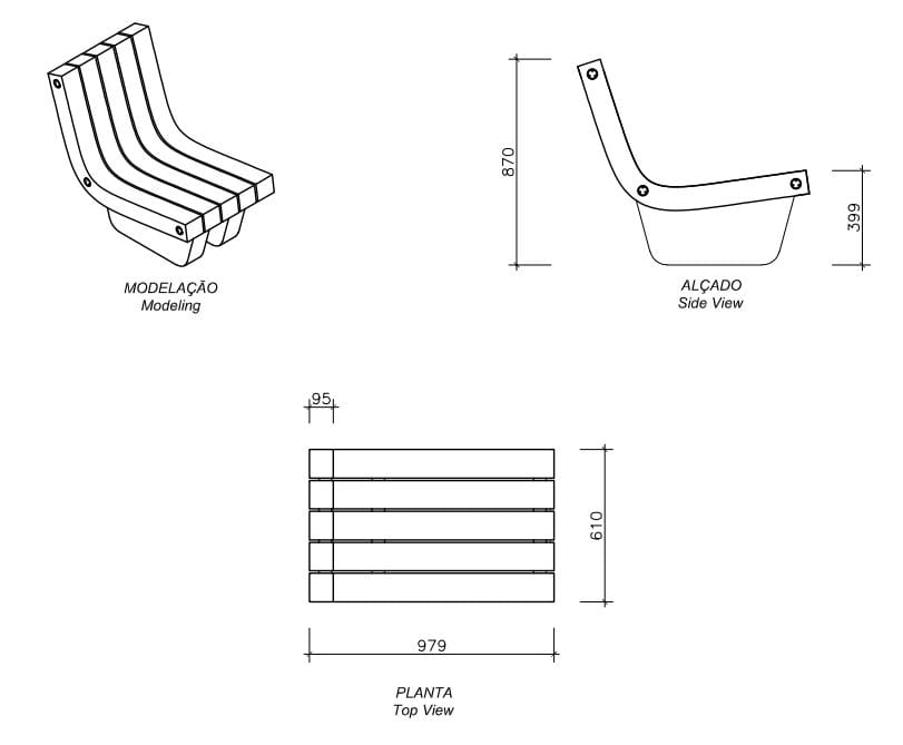 Бетонное наружное сиденье amop Minimal ARCH-00032235 - Вид №2