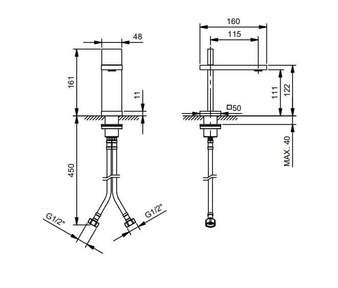 Однорычажный смеситель для раковины ABOUTWATER ARCH-00098976 - Вид №4