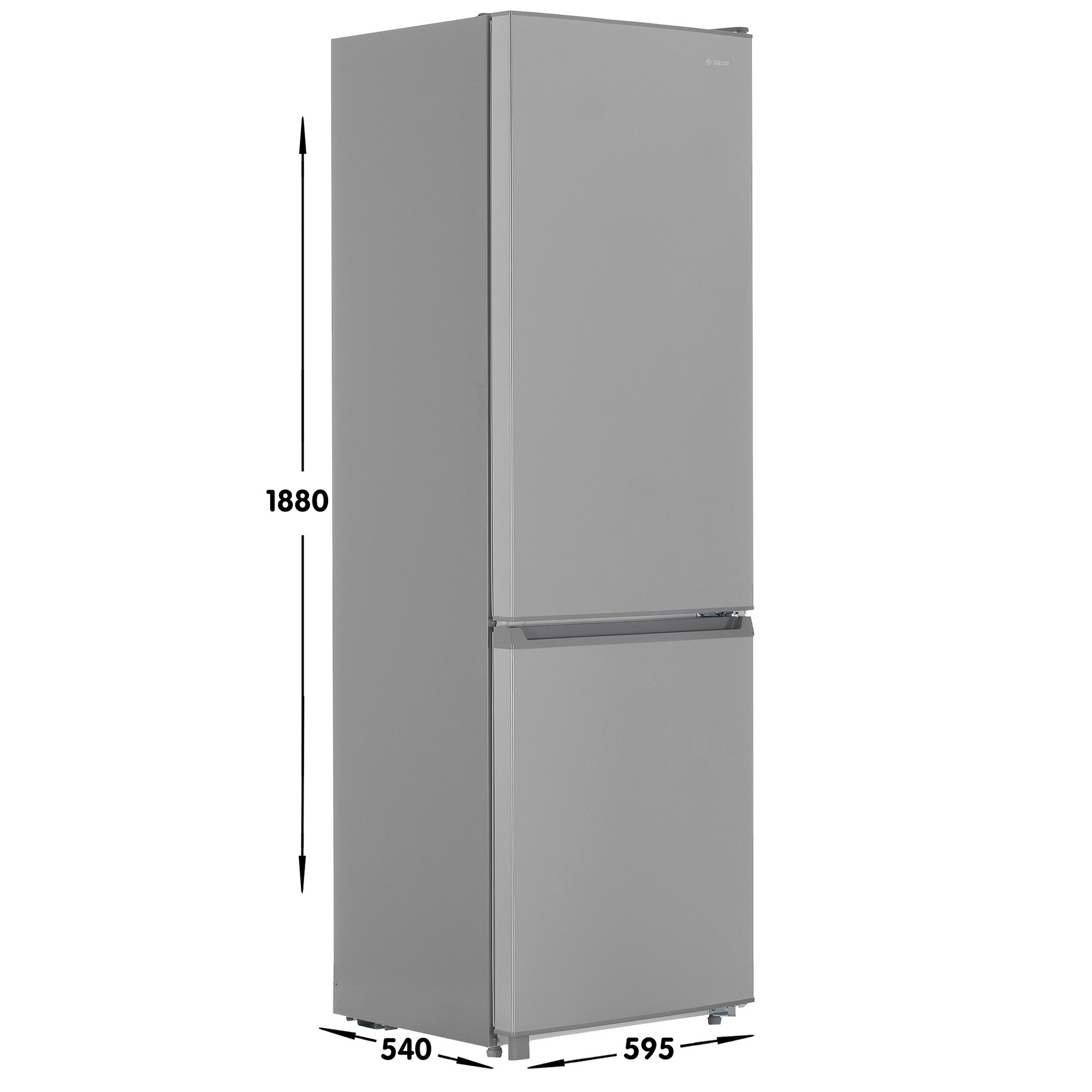 5049842 Холодильник с морозильником   DEXP B220AMA серебристый STDN-0026550 - Вид №6