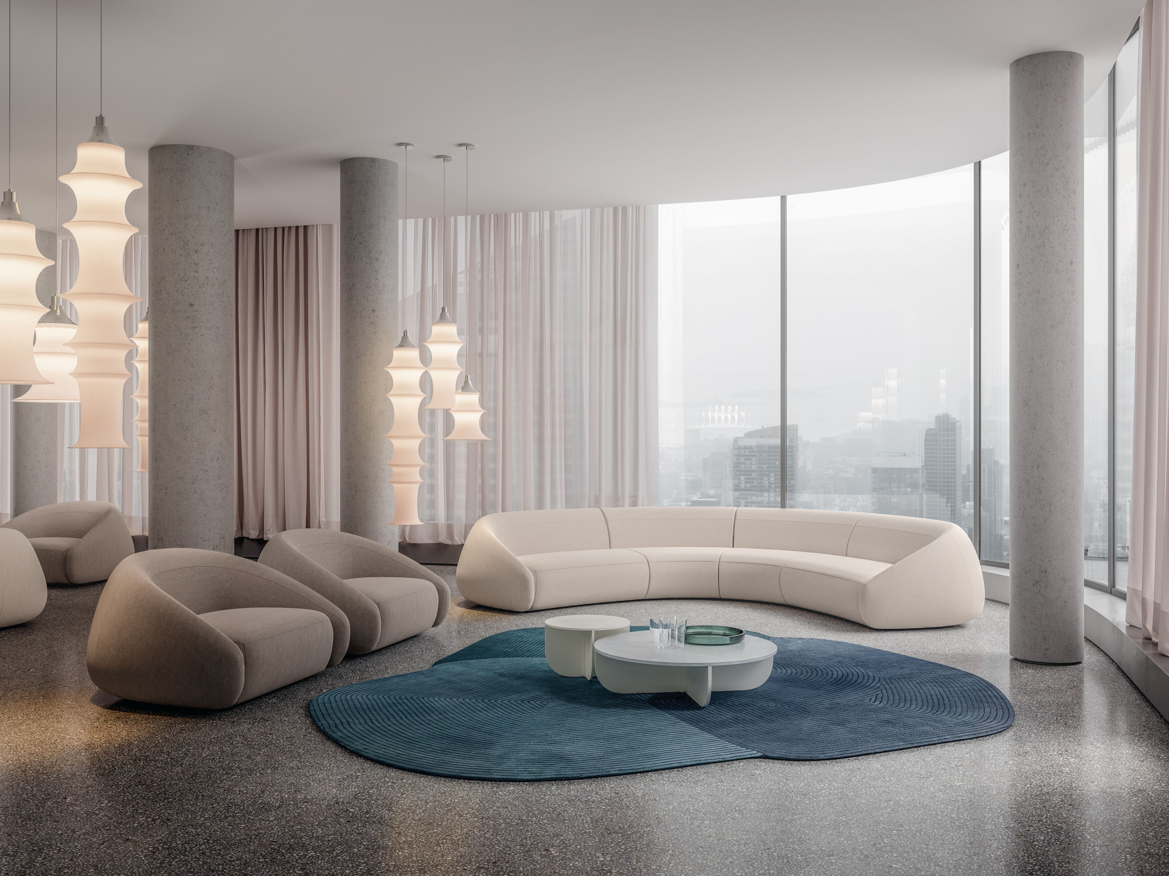 3-местный тканевый диван La Cividina Apper ARCH-00132989 - Вид №1