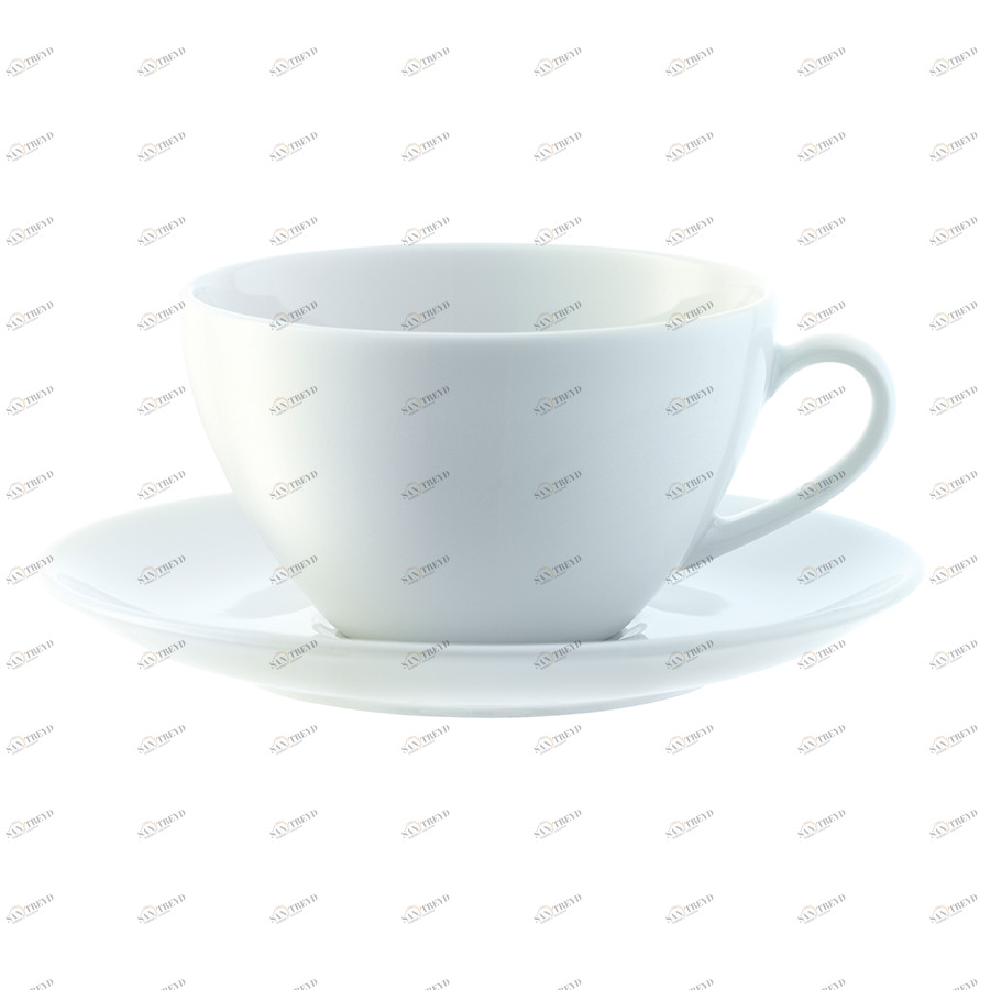 Набор из 4 округлых чашек с блюдцем 220 мл Dine LSA INTERNATIONAL DINE 00-3863447 Белый 