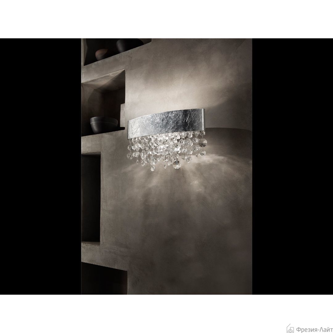 Masiero OLA A1 OV 30 silver/transp бра 104913