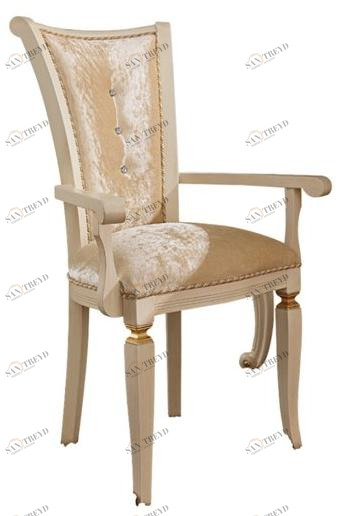 Barnini Oseo Стул из мягкой ткани с подлокотниками и высокой спинкой Prestige sun-id-1346208