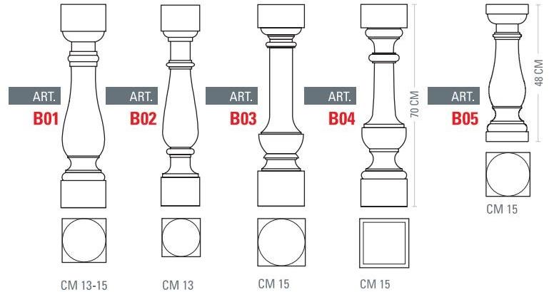 PIMAR Каменная балюстрада Лечче  B01  - Вид №16