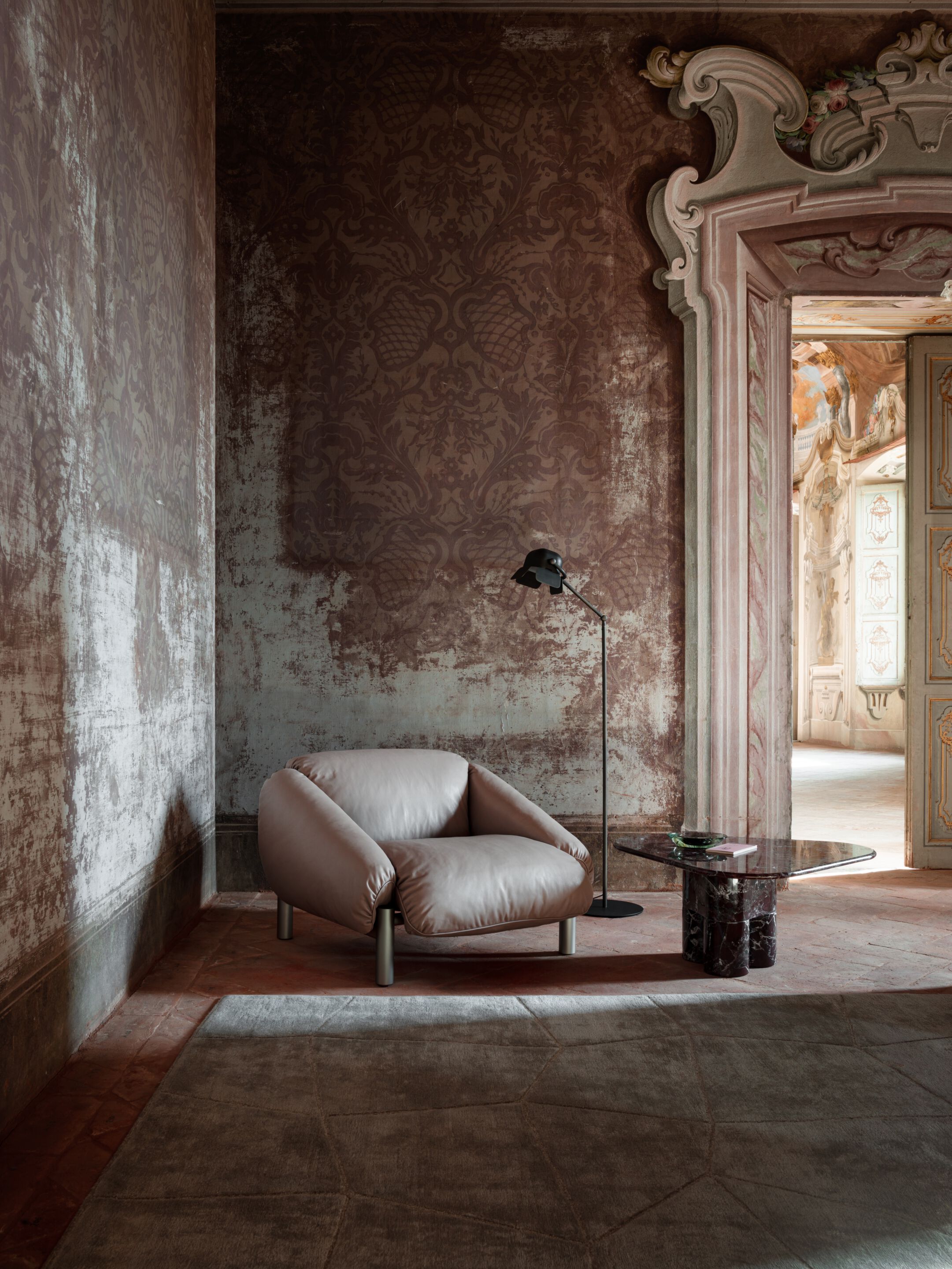 Кожаное кресло с подлокотниками GHIDINI1961 Flo ARCH-00086204 - Вид №4