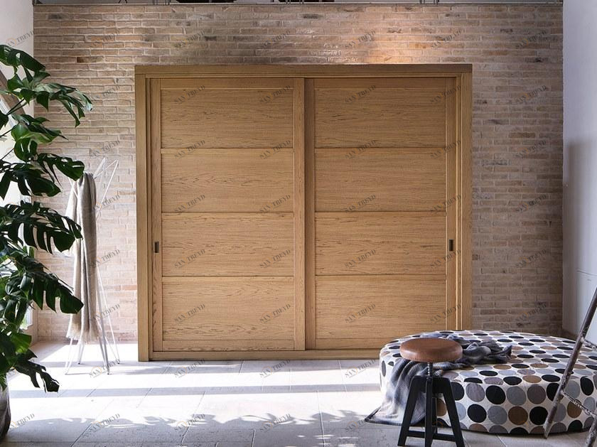 Devina Nais Шкаф из массива дерева с раздвижными дверьми Quadra sun-id-1435756