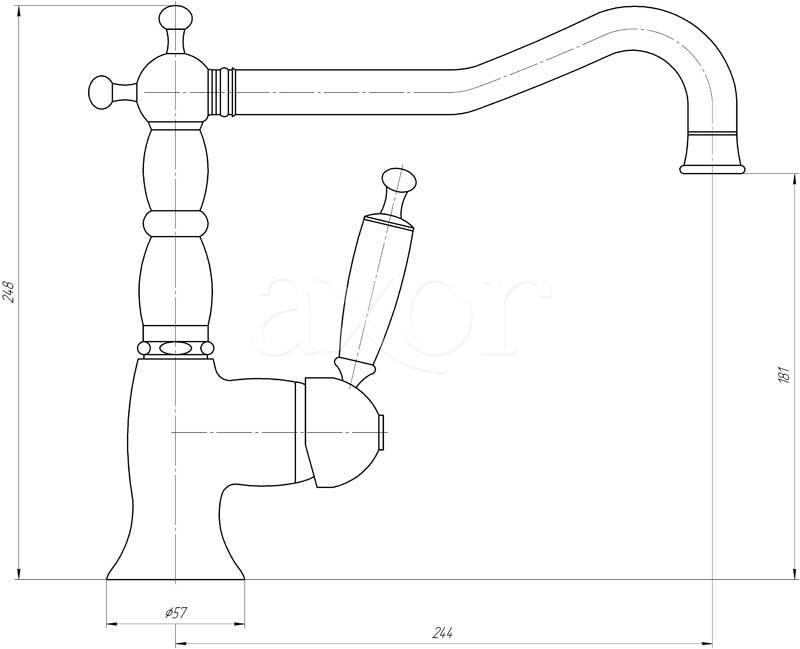 Смеситель MIGLIORE Cucina Team BN.CUC-6982.RA для кухни - медь  - Вид №2