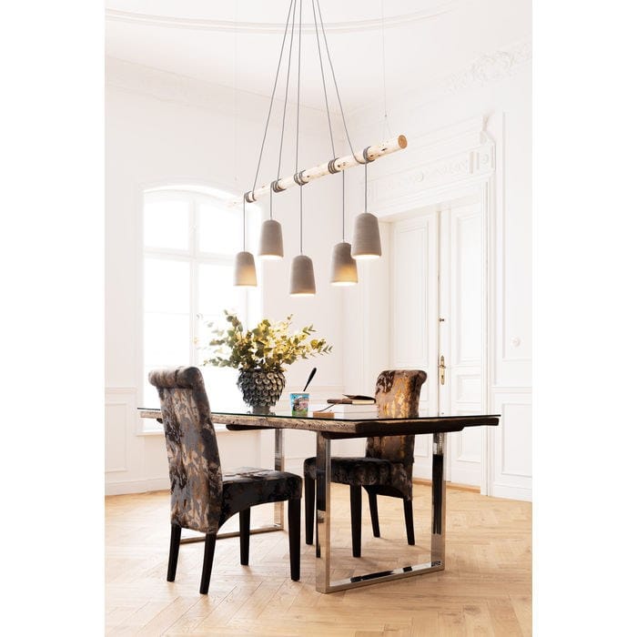 Прямоугольный обеденный стол из дерева и стекла KARE Design деревенский ARCH-00034003 - Вид №3