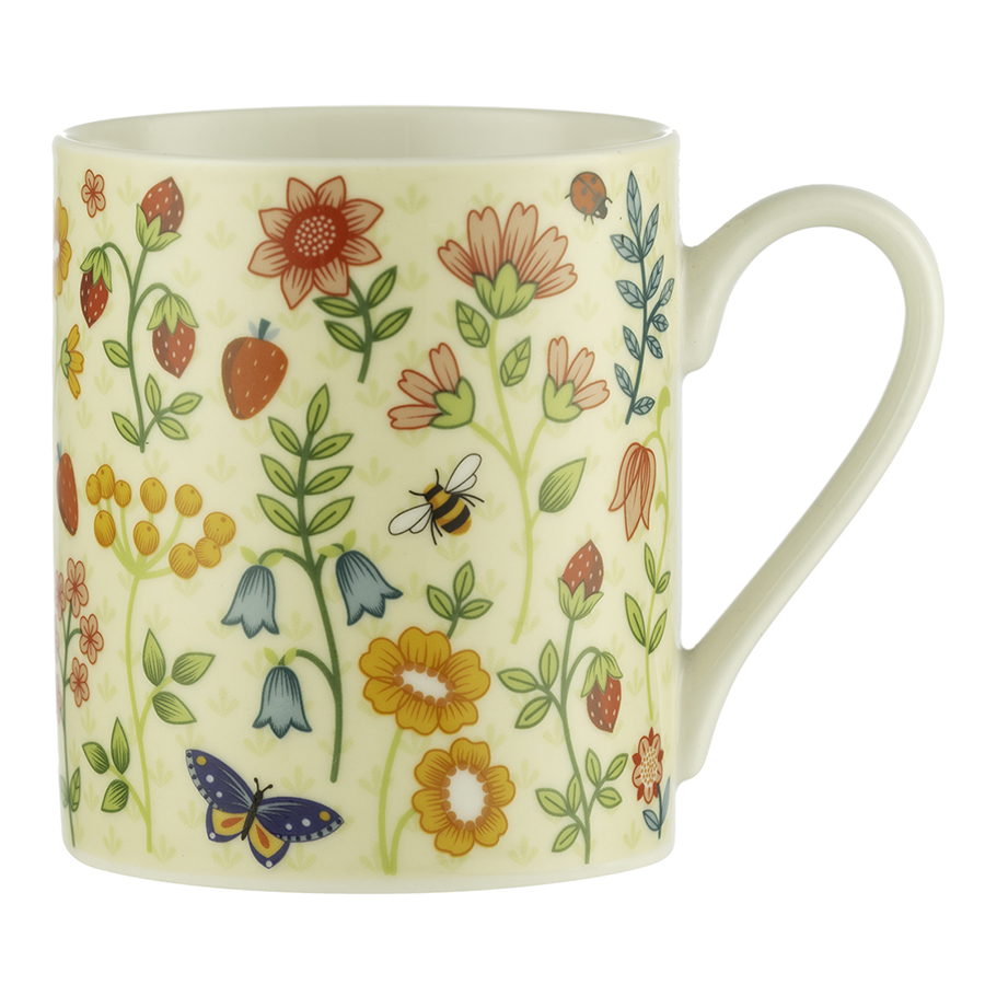 P_0059.292M Кружка wild flower 380 мл кремовая Price&Kensington 