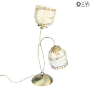 3421 ORIGINALMURANOGLASS Настольная лампа Комета - мураснкое стекло OMG 25 см