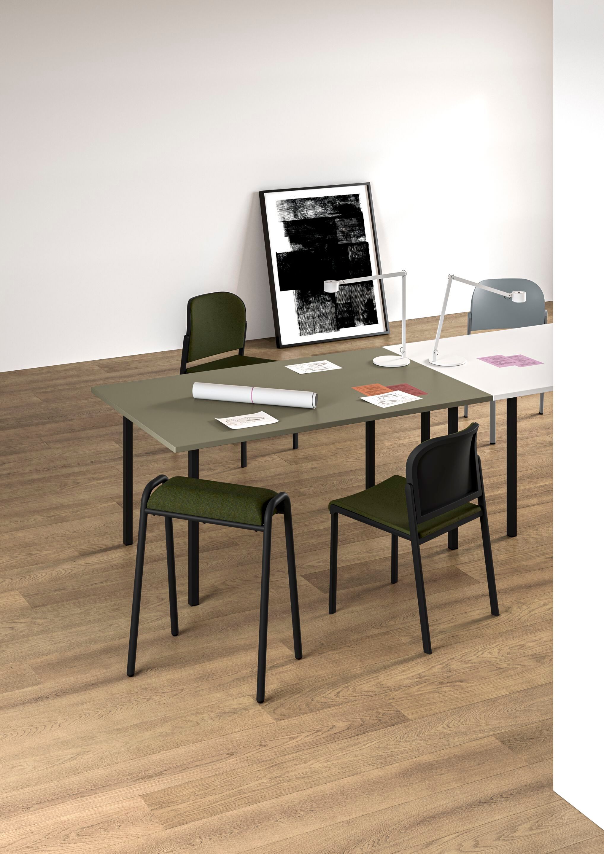 Прямоугольный стол из ДСП IBEBI тимьян ARCH-00027743 - Вид №4