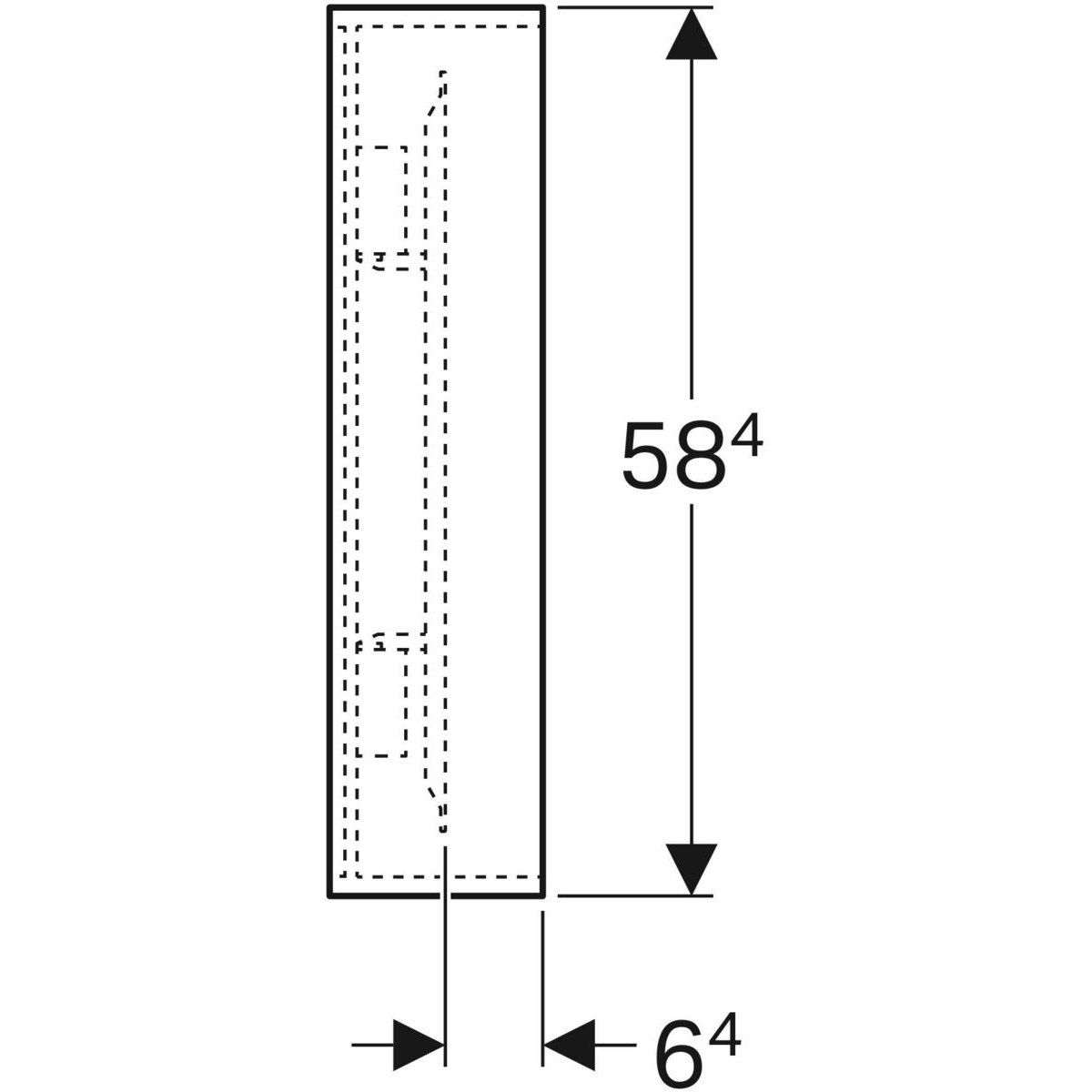 Зеркало в рамке со встроенным освещением Geberit Citterio ARCH-00131295 - Вид №6