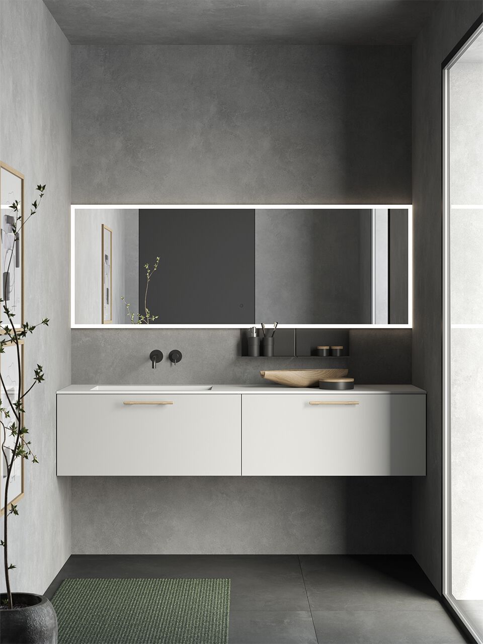 Полная мебель для ванной комнаты / умывальник Rexa Interlude ARCH-00062642 - Вид №3