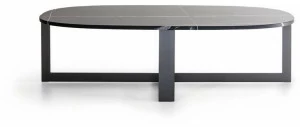 Molteni & C. Овальный журнальный столик из камня Domino next