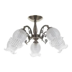 Потолочная люстра IDLamp Ernest 288/5PF-Oldbronze IDLAMP ERNEST 183457 Белый