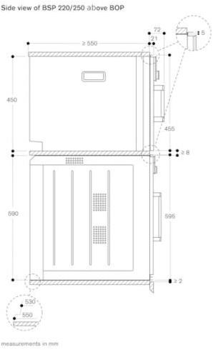 Gaggenau Пароварка из нержавеющей стали и стекла Serie 200 Bsp220111  - Вид №1