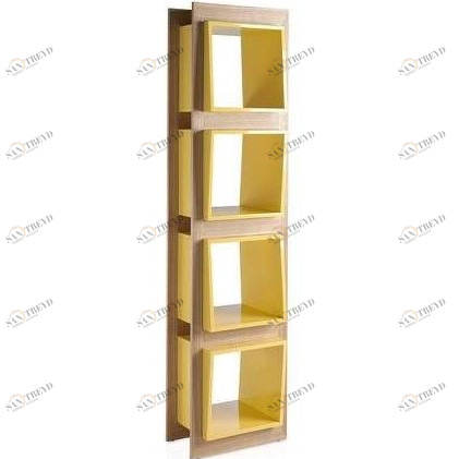 Стеллаж узкий деревянный Equilibrio от Angel Cerda ANGEL CERDA  150192 Золото 