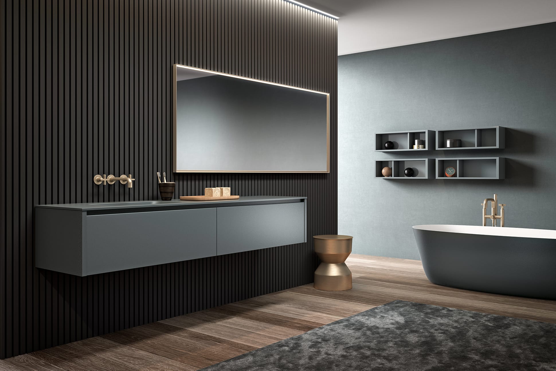 Tender lak – 02 Mastella  Tender LAK  Комплект мебели для ванной  - Вид №1