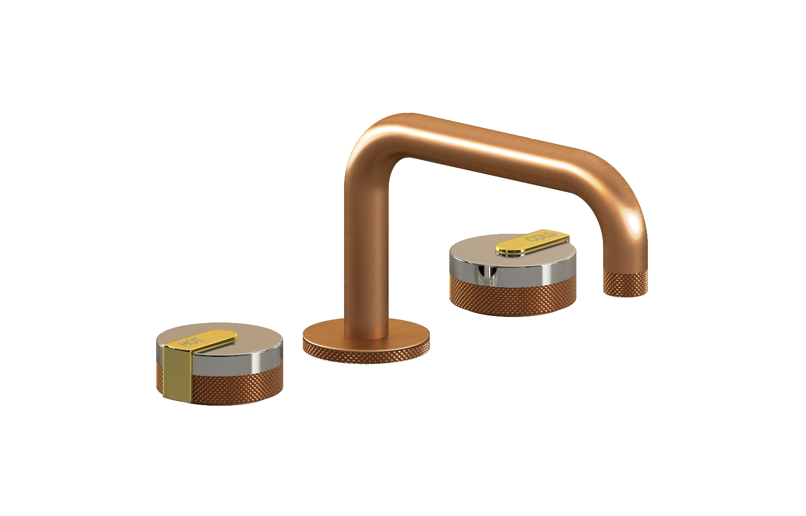 E-11510-R1PN-L1AU-BRG Смеситель для умывальника на 3 отвертия GRAFF MOD+