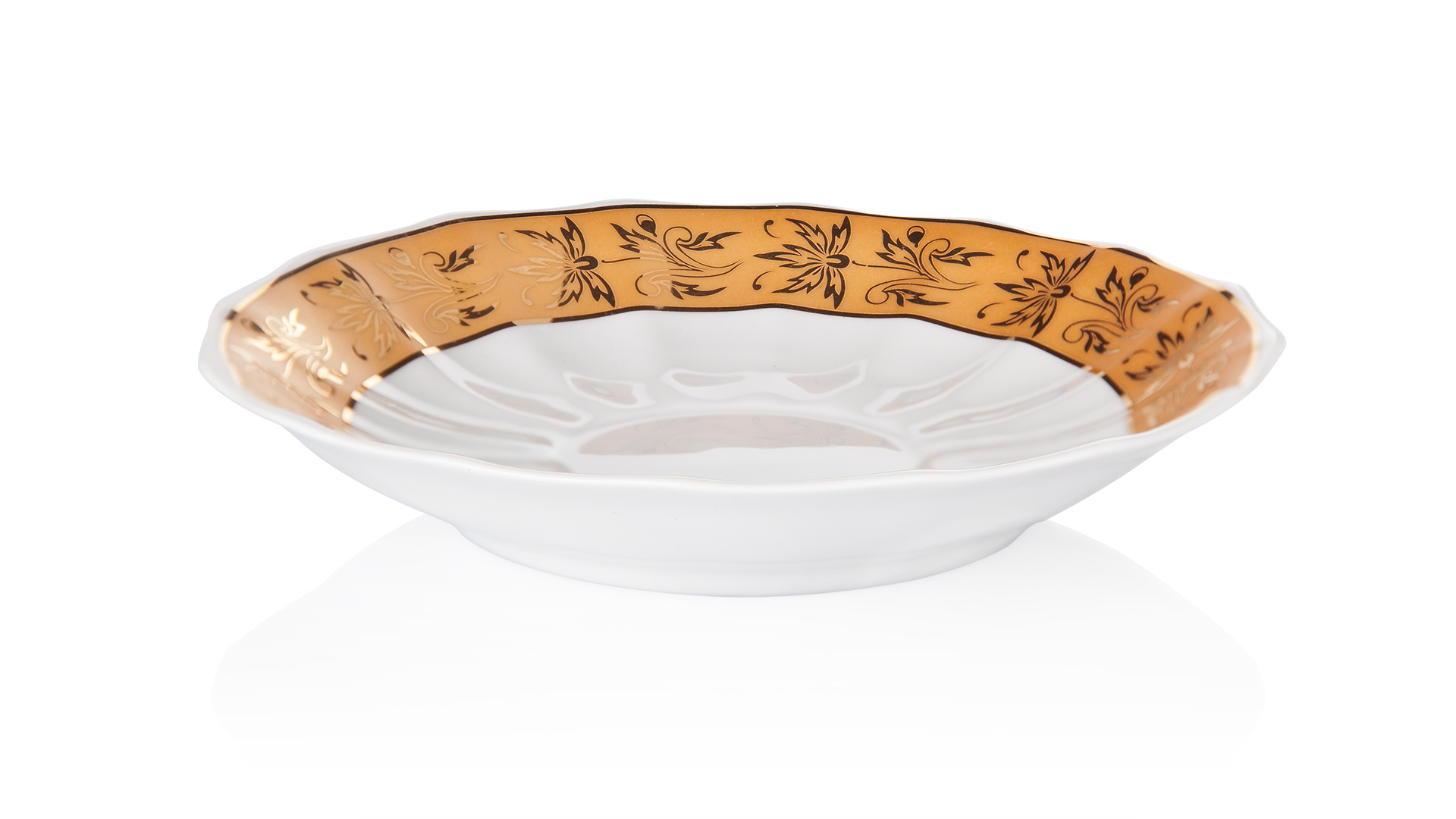 10621571 Промыслы Вербилок Сервиз чайный 6/15 "Центория золотая" Фарфор  - Вид №7