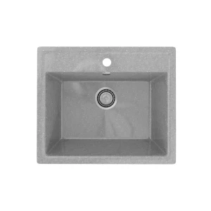 91347735 Врезная мойка Practik PR-565 56.50x49.50x17.50 см искусственный камень цвет светло-серый STLM-1329582