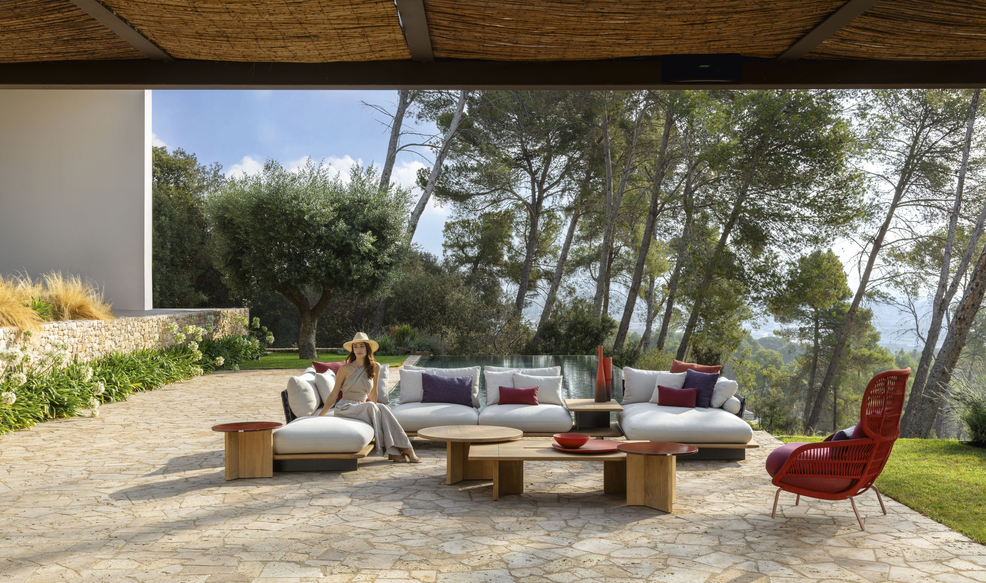 Низкий прямоугольный садовый столик в Accoya® Talenti Venice ARCH-00091674 - Вид №1