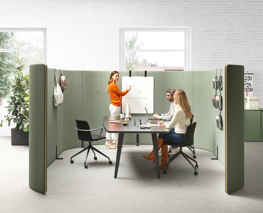 Martex Свободно стоящая офисная перегородка из ткани Nucleo sun-id-1407612 - Вид №8