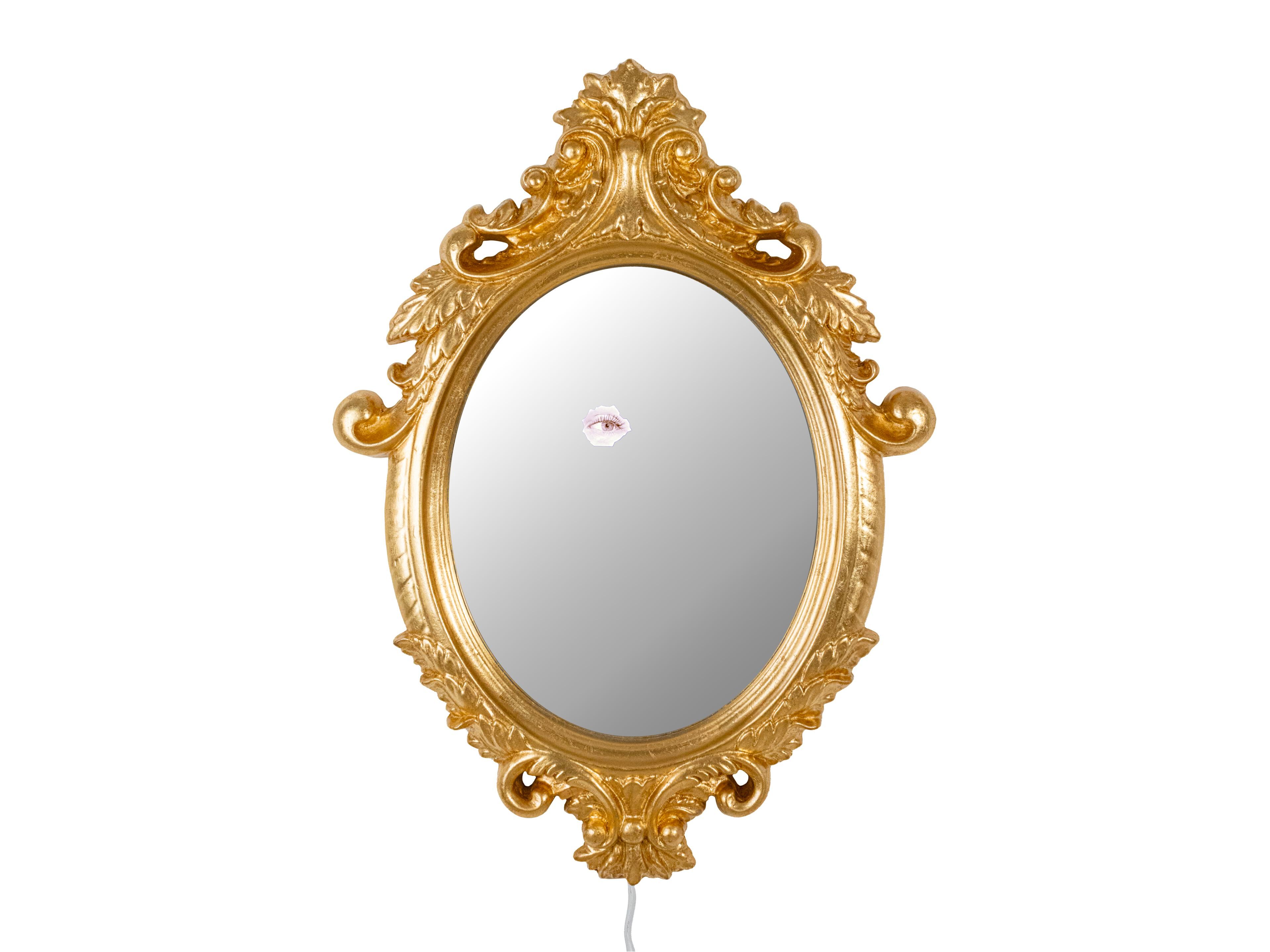 Настенное зеркало MDF с рамкой Seletti CICLOPE ARCH-00094095