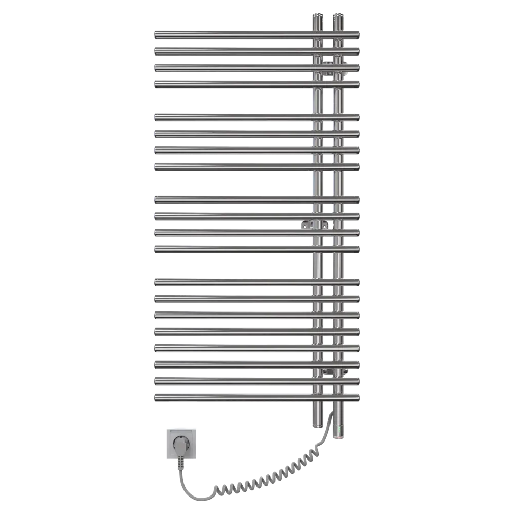 Полотенцесушитель электрический Арго Бригантина-Э 500x1000 мм 180 Вт с терморегулятором лесенка цвет хром STLM-2058135 - Вид №1