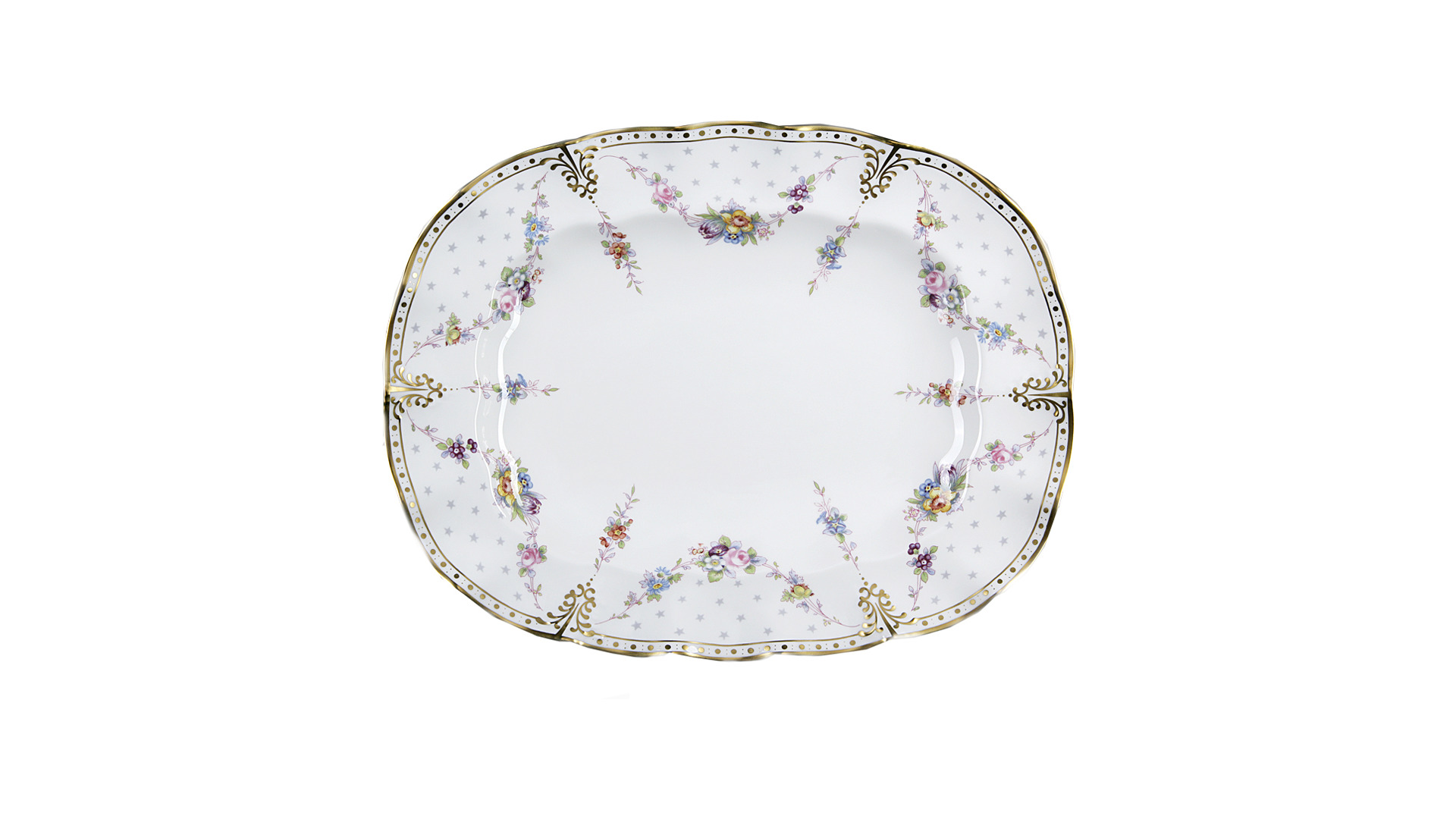 10676171 Royal Crown Derby Сервиз столовый Royal Crown Derby Роял Антуанетта на 6 персон 20 предметов, фарфор Фарфор костяной  - Вид №1