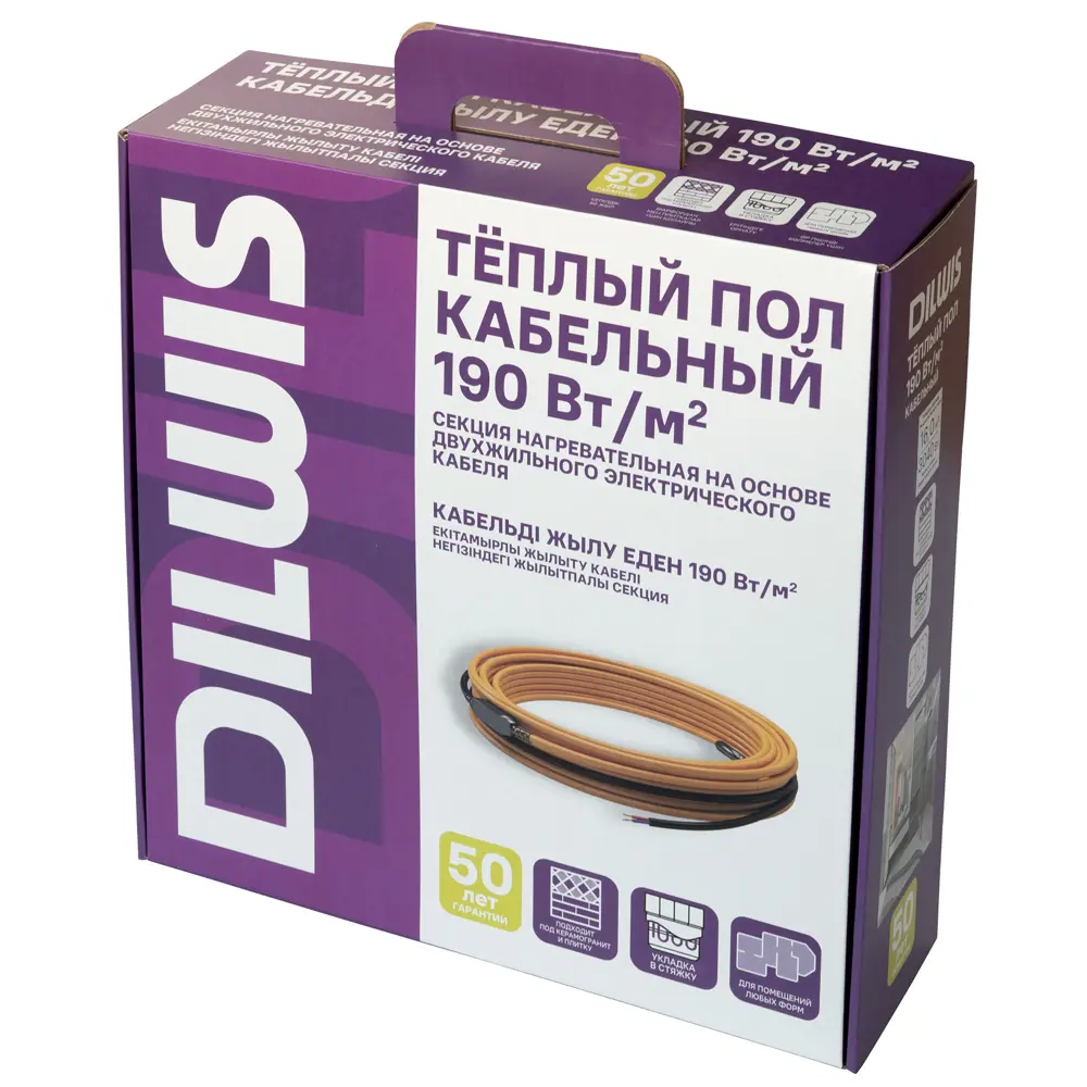 Нагревательный кабель для теплого пола DILWIS 9 м2 1710 Вт 89398491 STLM-2189565  - Вид №3