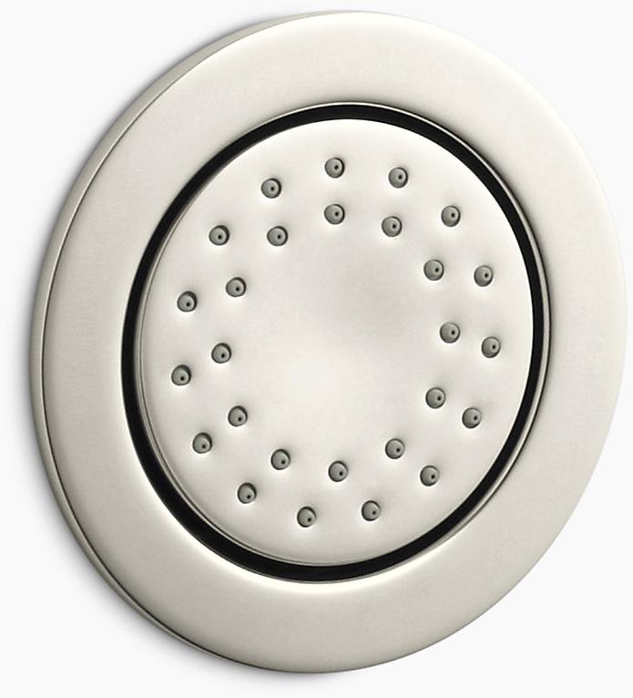 KOHLER WaterTile Round Round 27-Nozzle спрей для тела 1,0 галл / мин с технологией всасывания воздуха Katalyst K-77119-SN 