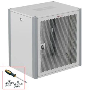 91659404 Шкаф телекоммуникационный серверный настенный Sysmatrix WP 6609.730 19" 9U 600x600x450 мм цвет серый STLM-1416614