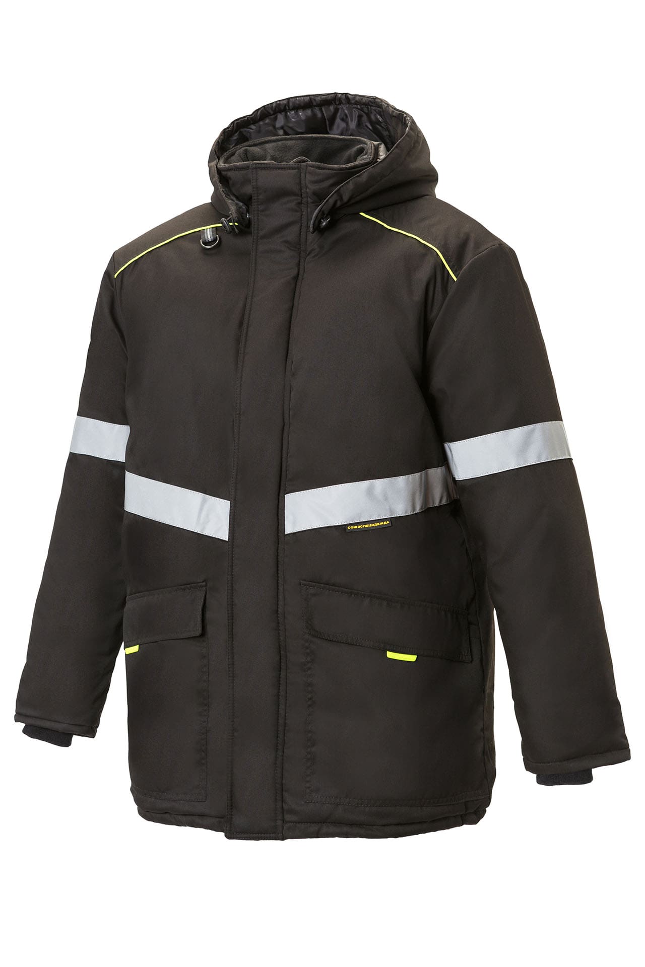 5038065 Костюм СОЮЗСПЕЦ утепленный черный  Зимняя спецодежда  размер 52-54/182-188  - Вид №1