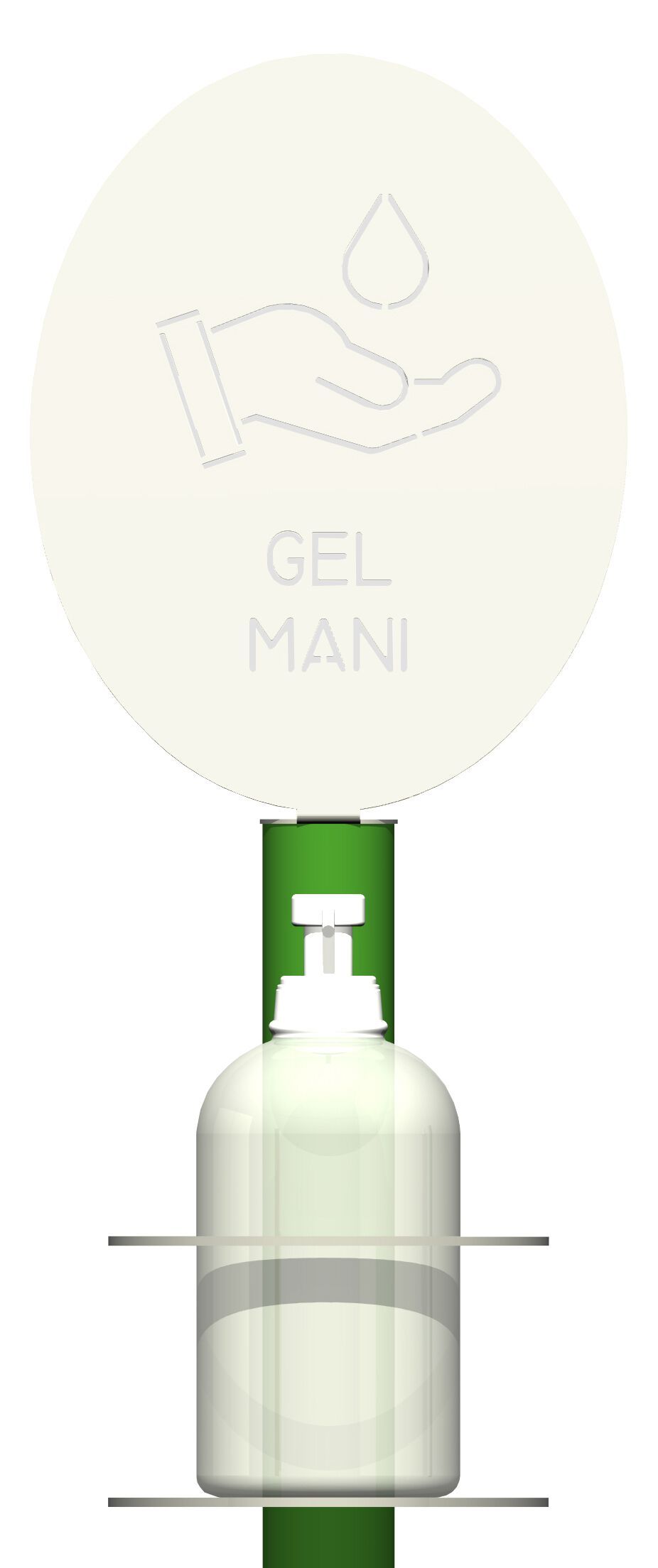 Металлический дезинфицирующий дозатор геля CITYSì SANISTAND LINDO ARCH-00096362 - Вид №2