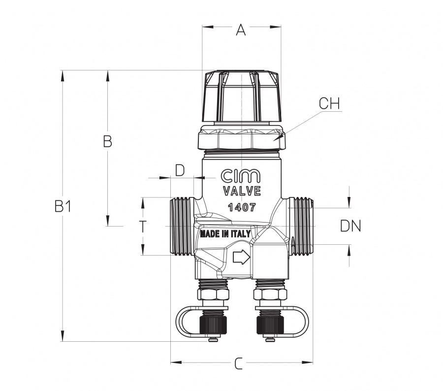 CIMBERIO CIM 717HF 12 Клапан балансировочный автоматический CIM 717  - Вид №1