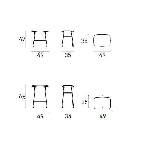 Низкий стул Living Divani Hinge ARCH-00055558 - Вид №3