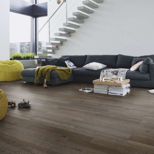 Паркетная доска Meister PС 400 Style Античный коричневый 8265 Дуб Рустик с брашью (Текстурированная) 2400х255 мм 2300200054 - Вид №7