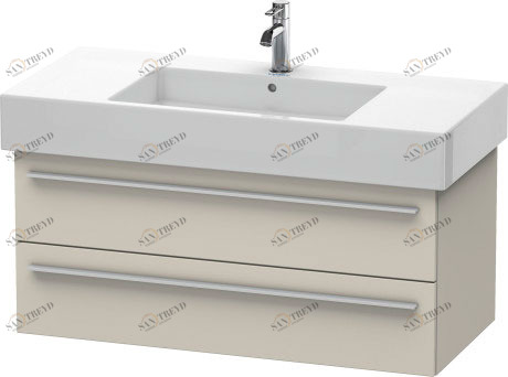 XL635309191 X-Large Тумбочка подвесная Серо-коричневый декор Duravit